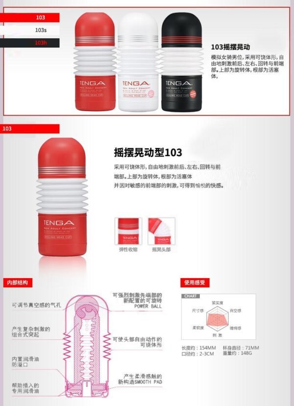 日本TENGA典雅 男士专用玩具 TOC-001 加大深喉感受型