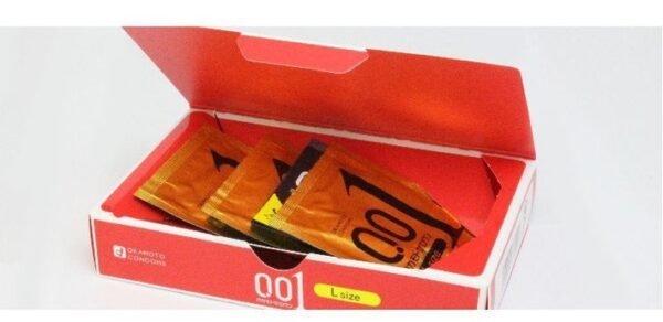 日本OKAMOTO冈本 001系列亲肤触感薄L码避孕套0.01mm 3只装