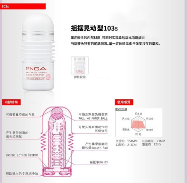 日本TENGA典雅 男士专用玩具 TOC-001 加大深喉感受型