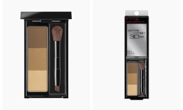 Japan KANEBO KATE 3D Stereo Super Perfect Makeover Three Color Eyebrow Pencil #EX-04 Light Brown 2.2g New Edition