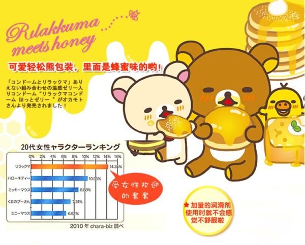 日本OKAMOTO冈本 轻松熊安全避孕套 10个装