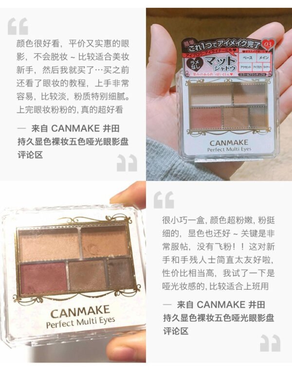 CANMAKE Perfect Multi-Color Series眼影盘01 Rose Chocolate