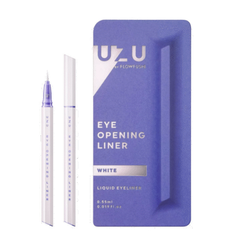 Japan FLOWFUSHI UZU Bear Ueno Professional Waterproof Non-smudging Ultra-thin Eyeliner Pen Pure White