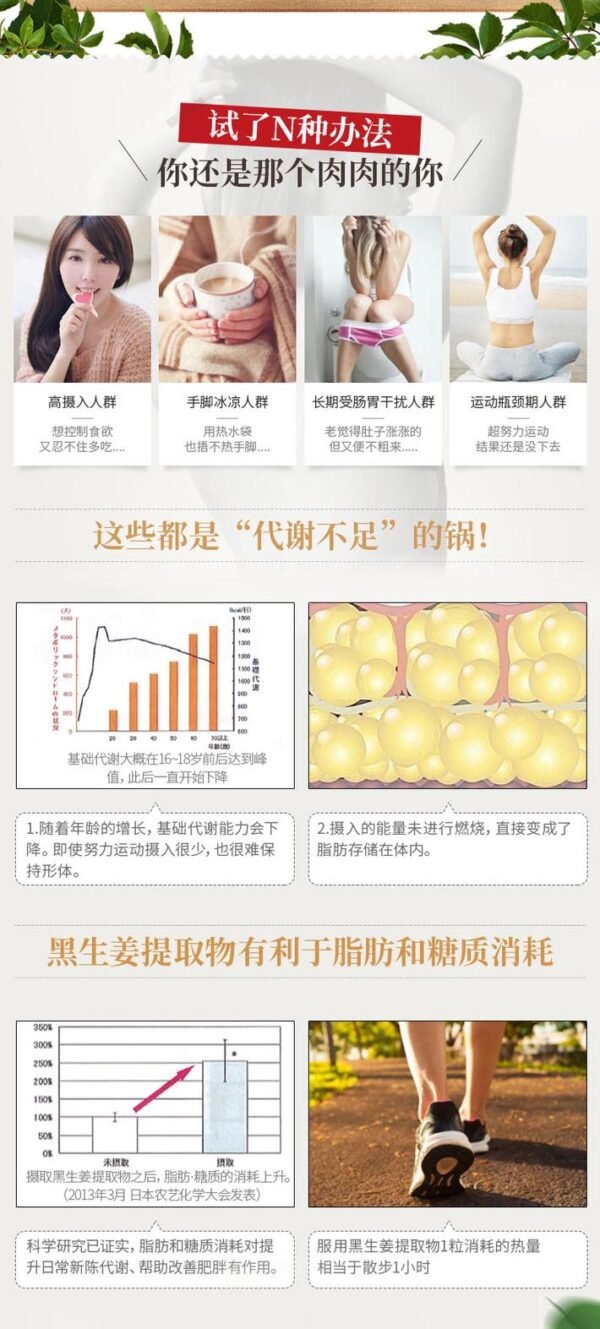 日本SVELTY 5黑燃脂丸 燃烧倍纤颗粒 150粒