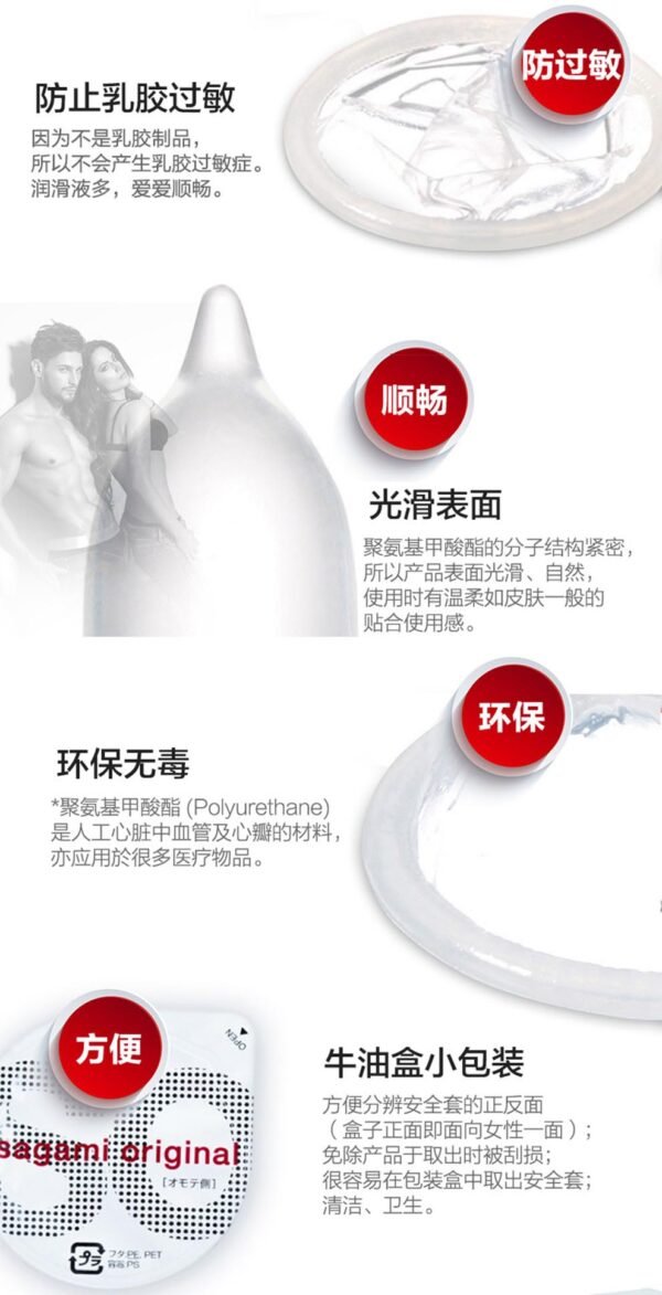 日本SAGAMI 幸福001 超薄安全避孕套 5片入