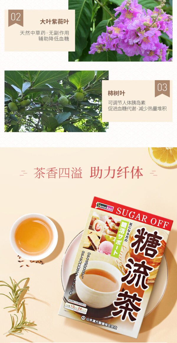 日本YAMAMOTO山本汉方糖流茶 10g*24包
