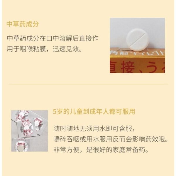 日本RYUKAKUSAN片状龙角散 20粒 芒果味