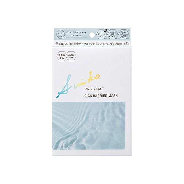 日本SUIKO HATSUCURE CICA配合集中屏障修护面膜 3枚入