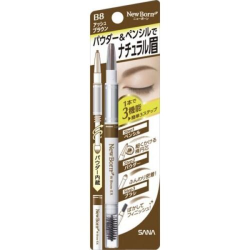 Japan SANA Sana Soft Three-in-One Eyebrow Pencil #B8 Grey