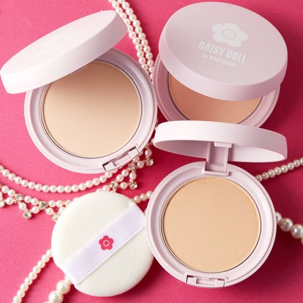 Japan DAISY DOLL Moisturizing Powder Puff with Continuous Care to Cover Pores and Provide a Soft Matte Skin 10g Three colors to choose from