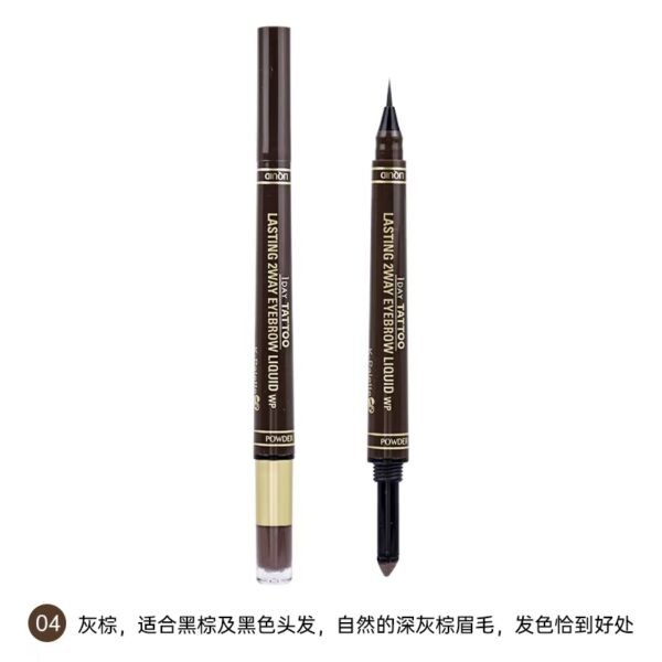Japan K-Palette 1 DAY TATTOO Waterproof Fine Tip Anti-Bleed 3D Liquid Eyebrow Pencil, 3 Piece Set