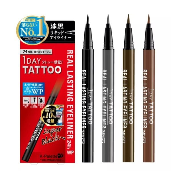 日本K-PALETTE 1 DAY TATTOO 超持久眼线胶笔 #黑色 1件入