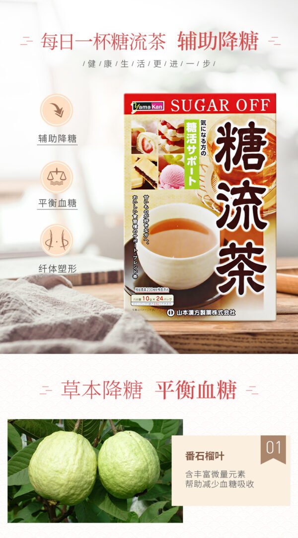 日本YAMAMOTO山本汉方糖流茶 10g*24包