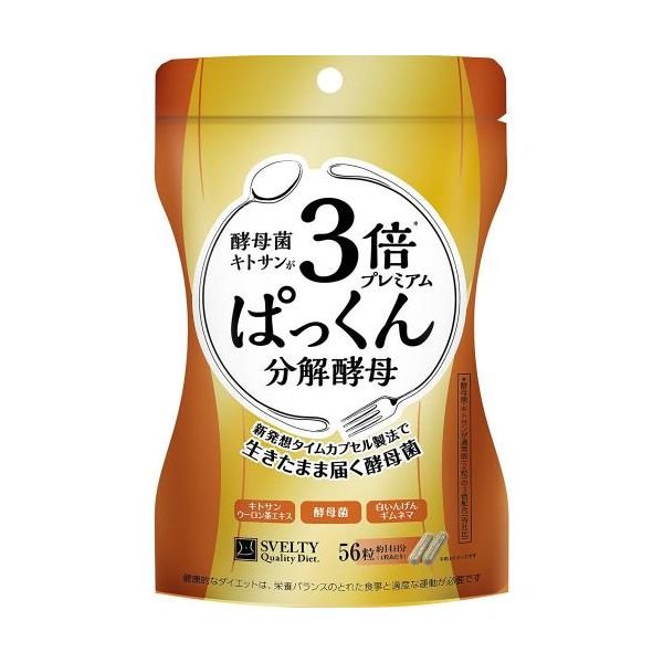 日本SVELTY Pakkun 3倍加强型糖分分解酵母 56粒