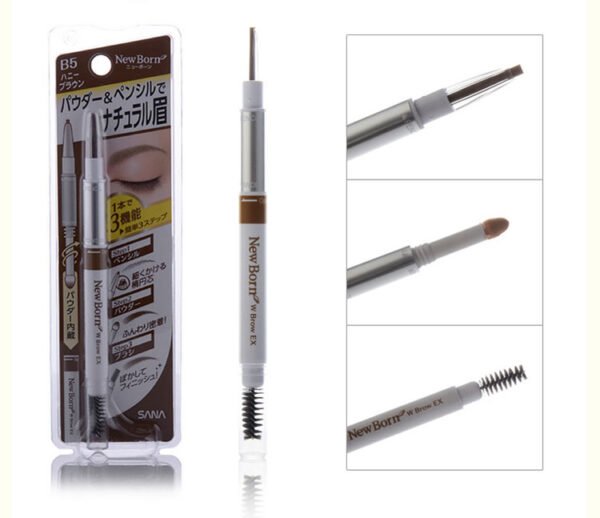 Japan SANA Sana Soft Three-in-One Eyebrow Pencil #B5 Honey Brown