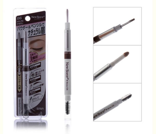 Japan SANA Sana Soft Three-in-One Eyebrow Pencil #B8 Grey