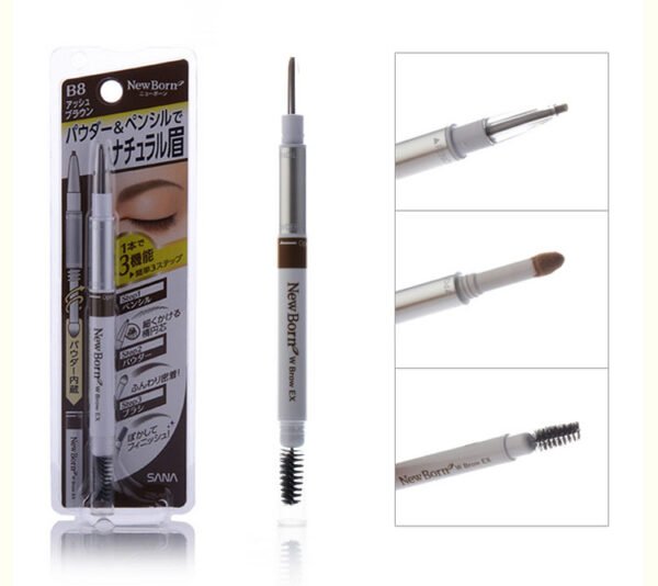 Japan SANA Sana Soft Three-in-One Eyebrow Pencil #B8 Grey